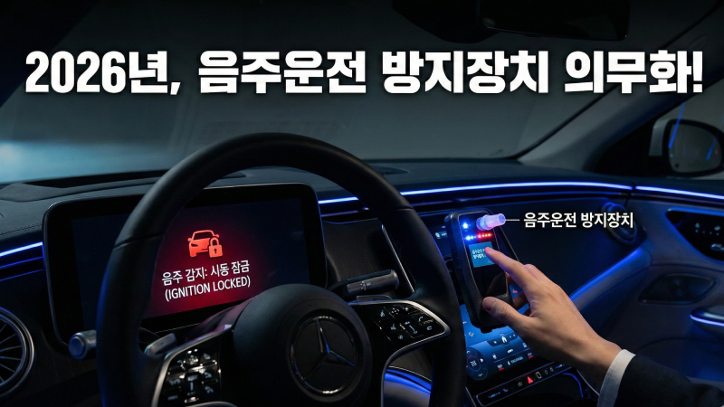 음주운전, 음주운전 방지장치, 2026년 교통법규, 교통법규, 경찰청 공개