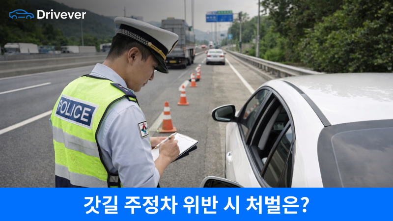 갓길 주정차 위반 시 처벌은? 고속도로와 일반도로의 주정차 차이점 | Drivever